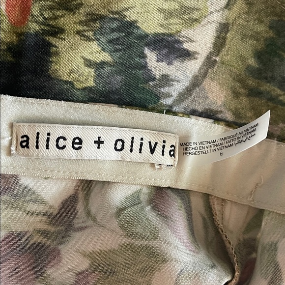 Alice + Olivia Maeve Floral Forest Slip Skirt in Forbidden Forest size 6 - Picture 8 of 10